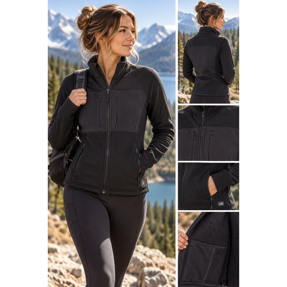 Eastern Mountain Sports EMS Polartec Thermal Pro Jacket Womens M Black